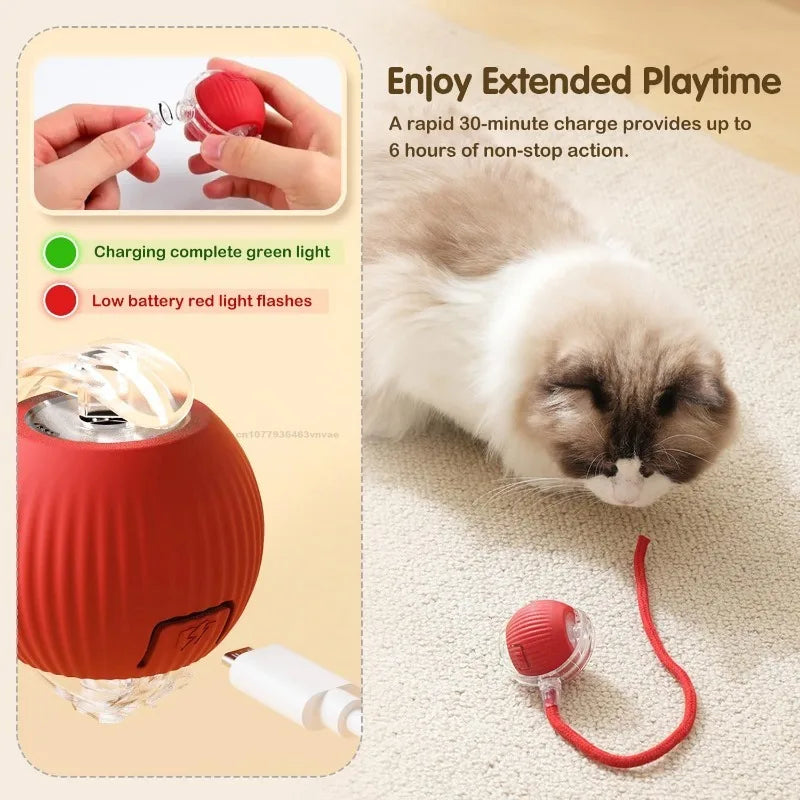 Interactive Self-Moving Cat Ball Toy